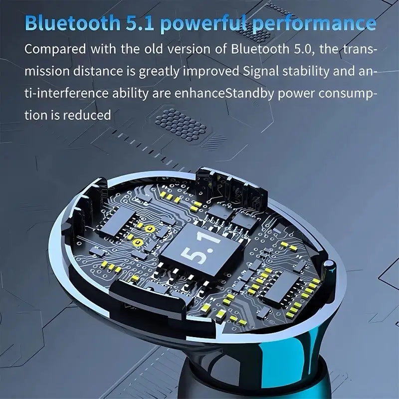 M10 TWS Bluetooth Earphones – Wireless Headset with Mic, Noise Cancelling & Chargeable Portable Box