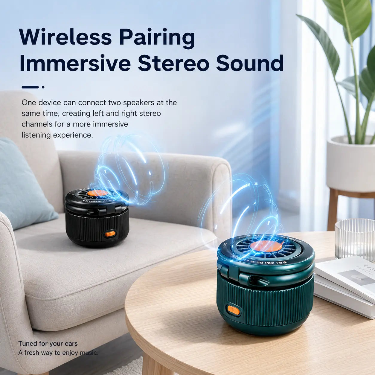 3-In-1 Compact Bluetooth Speaker - Magnetic 360° Rotatable Phone Stand, RGB Light, HD Sound, Portable Wireless Holder with Charging, Battery, Connection, for Office, Gaming, Creative Gift, Audios